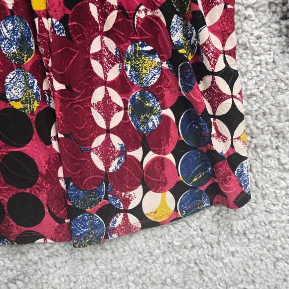 Vera Rose Top Womens 3X Henley 3/4 Sleeve Stretch Art To Wear Maximalist - Picture 2 of 12